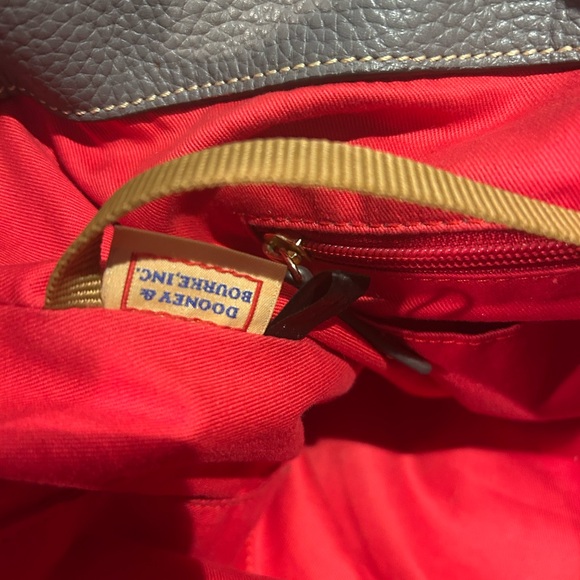 Gray and Brown Leather Hobo Bag - Picture 6 of 7